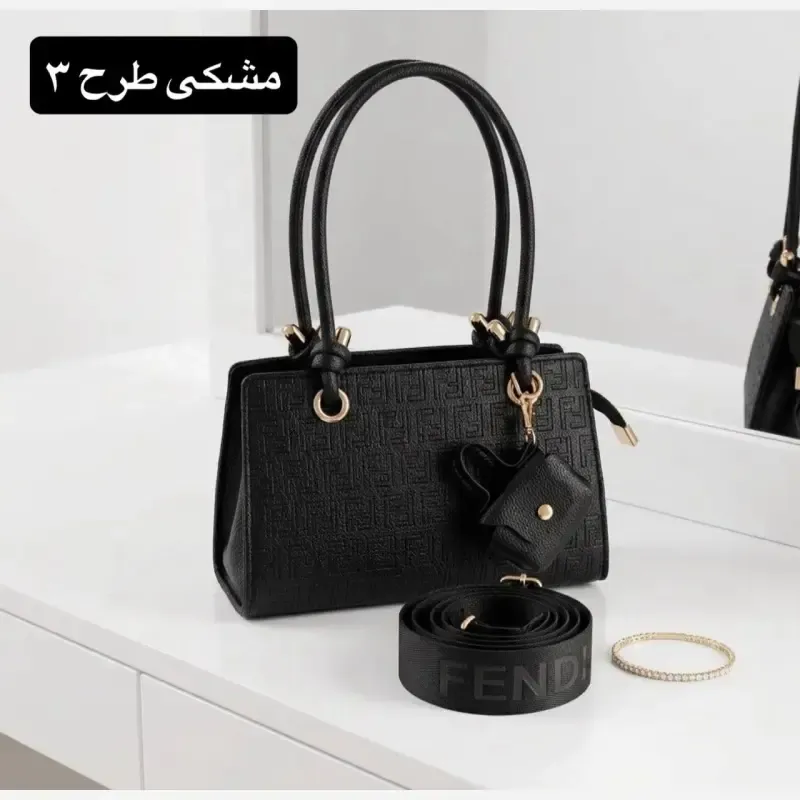 کیف پاسپورتی چرم مصنوعی زنانه روزمره مجلسی زیپدار بند بلند
