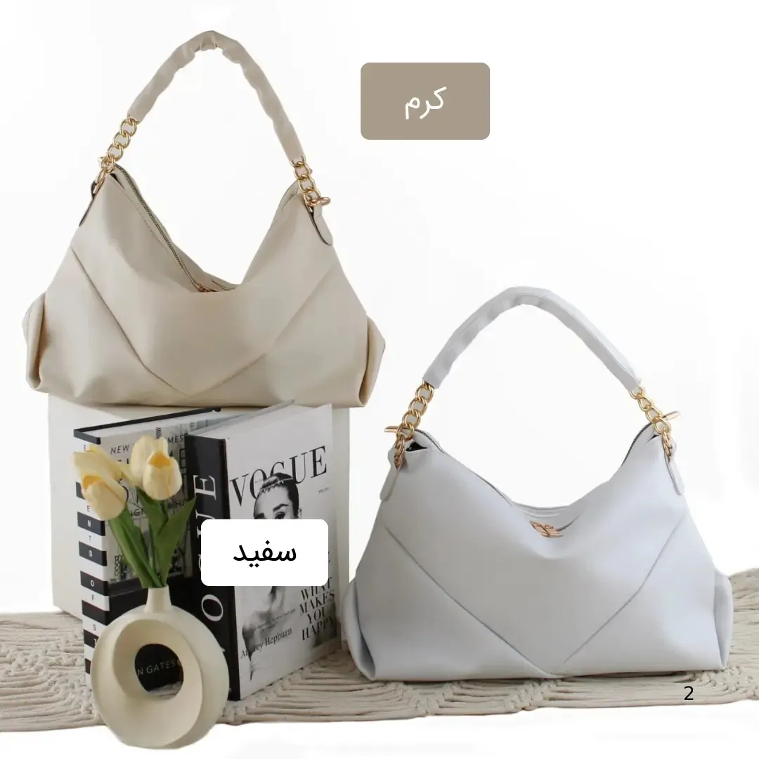 کیف زنانه چرم مصنوعی روزمره و رسمی بند بلند