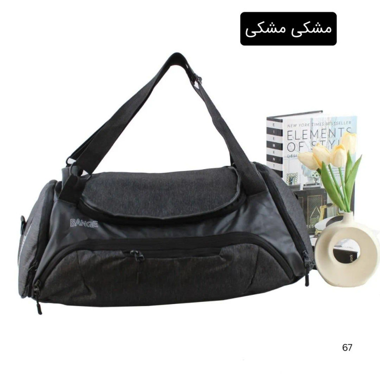 ساک ورزشی اسپرت پارچه ای با بند بلند و جیب بیرونی